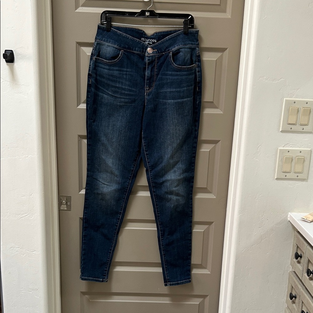 Maurices Indigo Skinny Jeans L Long